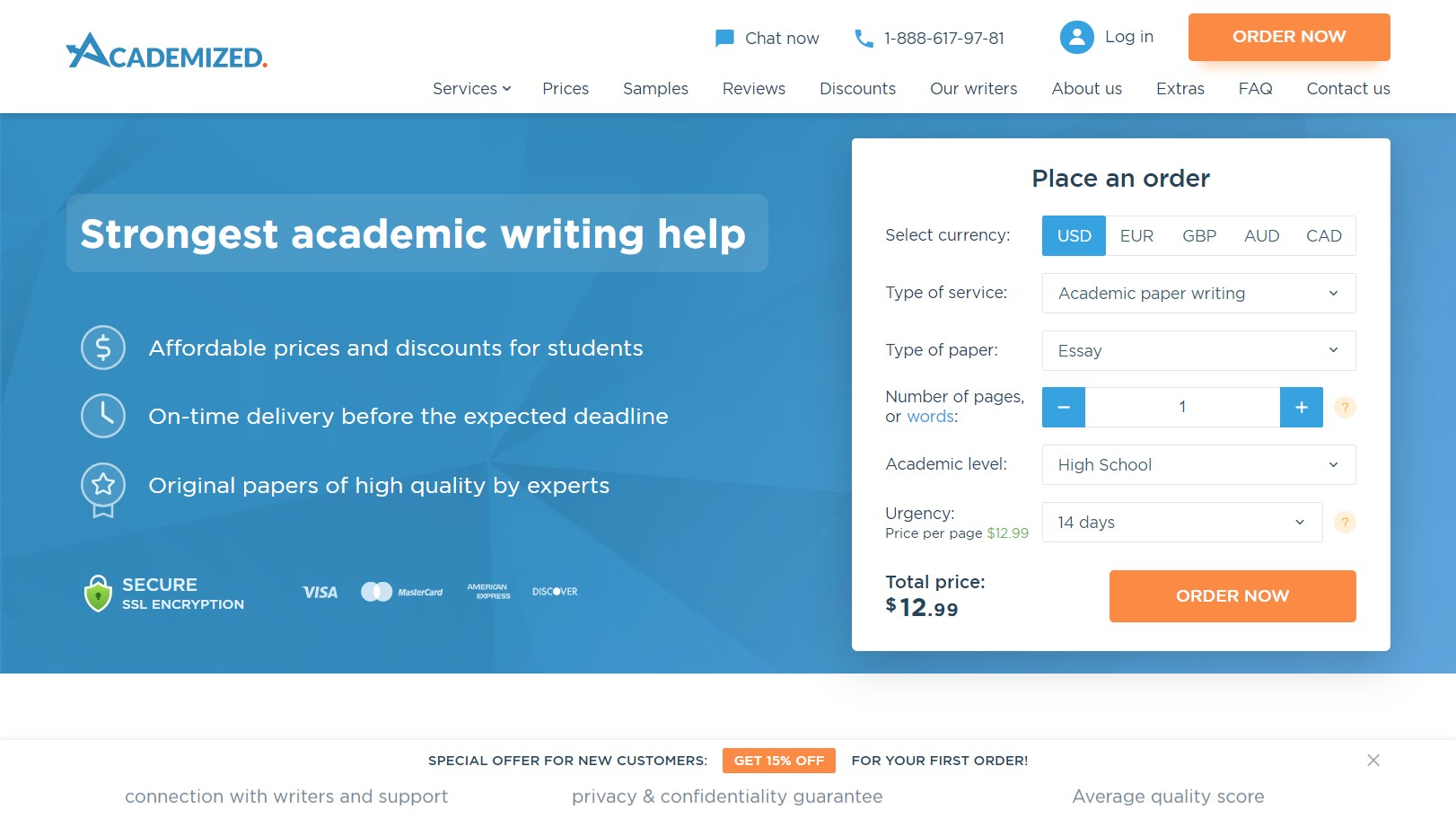 custom essay writing service review